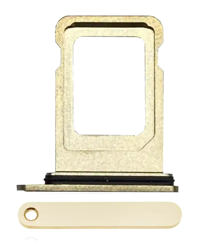 Single Sim Card Tray For iPhone 12 Pro / 12 Pro Max / 13 Pro / 13 Pro Max (Gold)