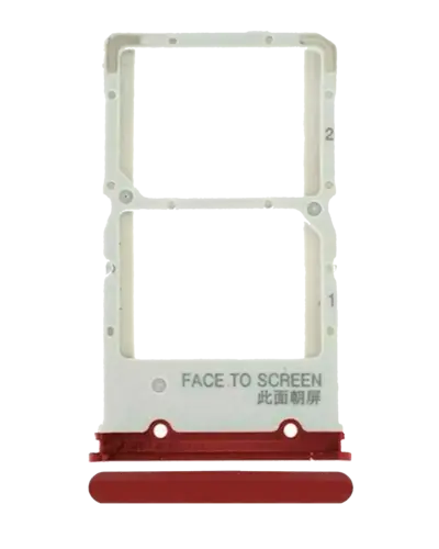 Dual Sim Card Tray For Xiaomi Mi 9T / 9T Pro / K20 / K20 Pro (Flame Red)