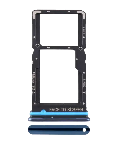 Dual Sim Card Tray For Xiaomi Mi 10T Lite 5G / Note 9 Pro 5G (Blue)