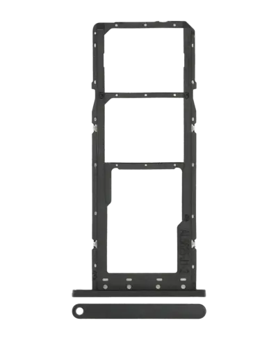 Dual Sim Card Tray For Samsung Galaxy A03S (A037F / 2021) (Black)