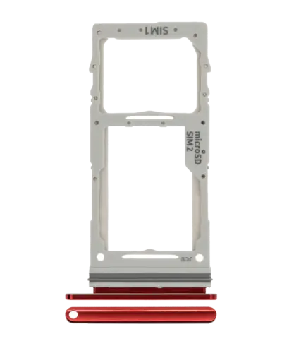 Dual Sim Card Tray For Samsung Galaxy Note 10 Lite (Aura Red)