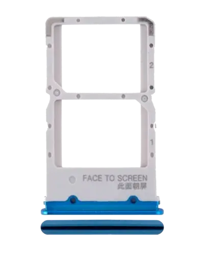 Dual Sim Card Tray For Xiaomi Mi 9T / 9T Pro / K20 / K20 Pro (Glacier blue)