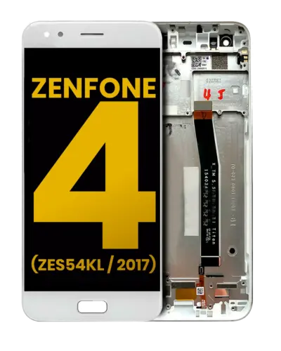 LCD Assembly With Frame For Asus ZenFone 4 (ZE554KL / 2017) (Refurbished) (White)