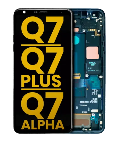LCD Assembly With Frame For LG Q7 / Q7 Plus / Q7 Alpha (Refurbished) (Moroccan Blue)
