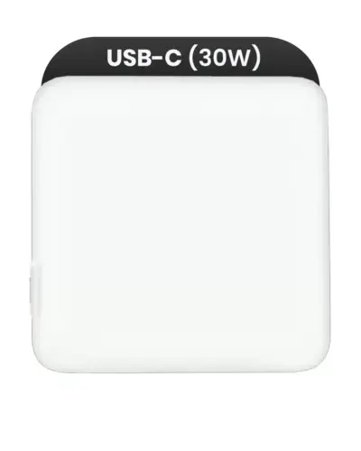 Apple 30W USB-C Wall Adapter (US Version) (OEM Brand New, Bulk Packaging)
