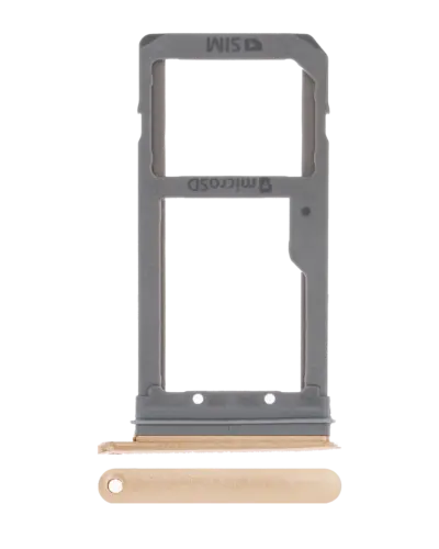 Single Sim Card Tray For Samsung Galaxy S7 Edge (Gold)