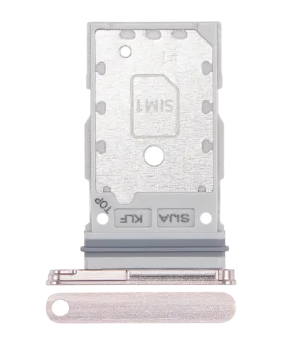 Dual Sim Card Tray For Samsung Galaxy S22 / S22 Plus (Pink Gold)
