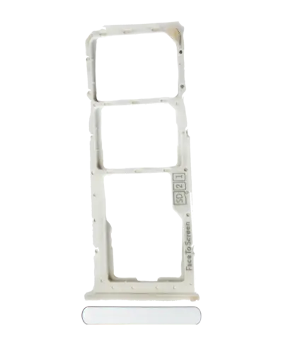 Sim Card Tray For Motorola Moto One Action (XT2013 / 2019) (Genuine OEM) (White)