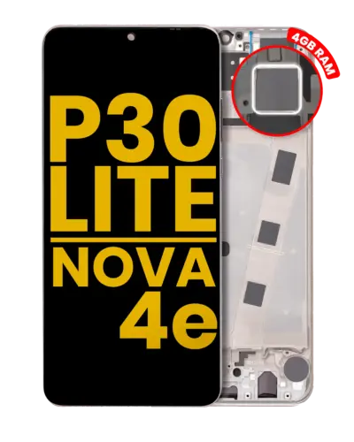 LCD Assembly With Frame For Huawei P30 Lite / Nova 4e (Refurbished) (4GB RAM) (Pearl White)