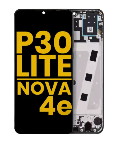 LCD Assembly With Frame For Huawei P30 Lite / Nova 4e (Refurbished) (6GB RAM) (Midnight Black)