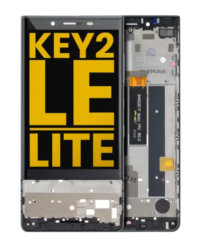 Écran LCD avec cadre pour BlackBerry KEY2 LE / Lite (série BBE100) (reconditionné) (ardoise)
