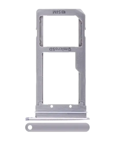 Single Sim Card Tray For Samsung Galaxy S7 Edge (Silver)