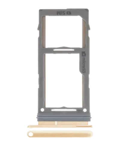 Single tiroir SIM pour Samsung Galaxy S10 / S10 Plus / S10E (or)