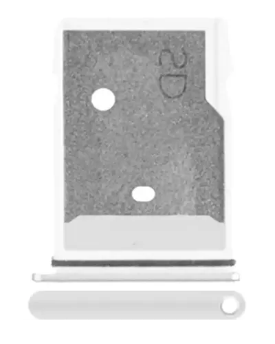 Micro-SD Sim Card Tray For HTC M10 (Silver)