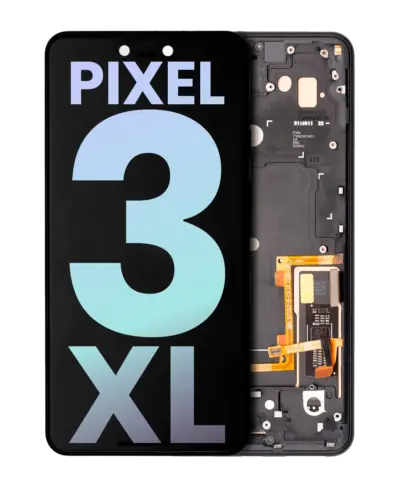 OLED Assembly With Frame For Google Pixel 3 XL (Genuine OEM) (Just Black)