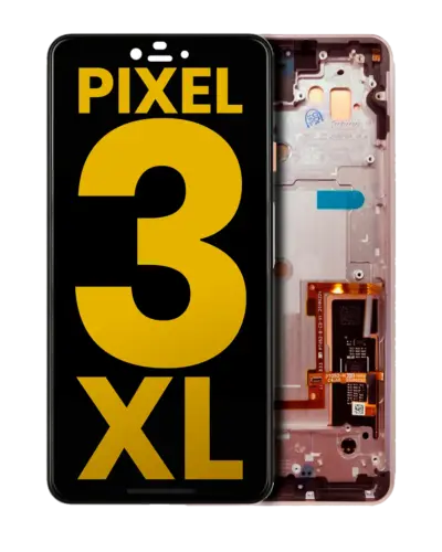 OLED Assembly With Frame For Google Pixel 3 XL (Refurbished) (Pink)