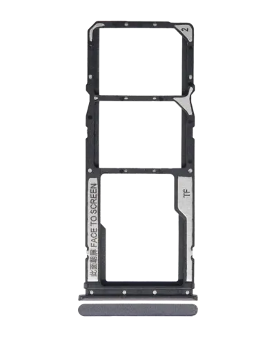 Dual Sim Card Tray For Xiaomi Redmi 9T / Note 9 4G / Poco M3 (Black)
