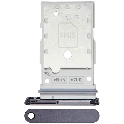 Dual Sim Card Tray For Samsung Galaxy S25 / S25 Plus (Premium) ((Blue Black)