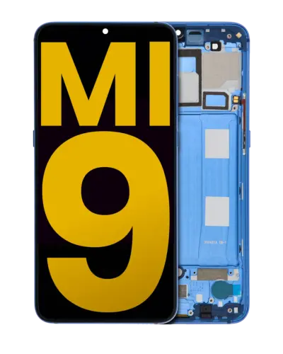 OLED Assembly With Frame For Xiaomi Mi 9 (Refurbished) (Ocean Blue)
