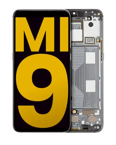 OLED Assembly With Frame For Xiaomi Mi 9 (Refurbished) (Piano Black)