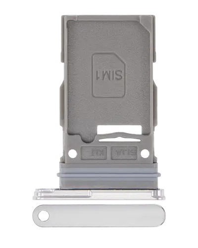 Single tiroir SIM pour Samsung Galaxy S22 5G / S22 Plus 5G (blanc)