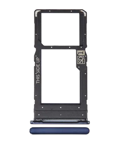 Single Sim Card Tray For Motorola One 5G (XT2113 / 2020) (Oxford Blue)