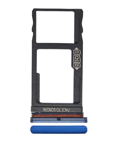 Tiroir double carte SIM pour Motorola One Vision (XT1970 / 2019) / P50 (XT1970 / 2019) (Bleu) – Image 6