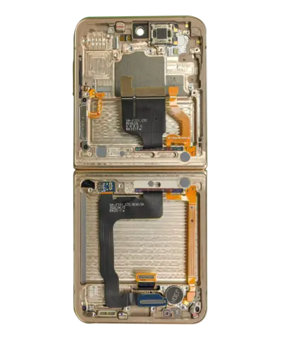 Inner OLED Assembly With Frame For Samsung Galaxy Z Flip 4 5G (US & International) (Service Pack) (Yellow) – Image 3