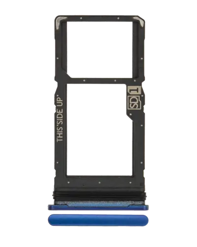 Single Sim Card Tray For Motorola Moto One 5G Ace (XT2113-1/2 / 2021) (Blue)