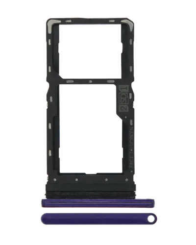 Dual Sim Card Tray For Motorola Moto G8 Play (XT2015 / 2019) (Purple)