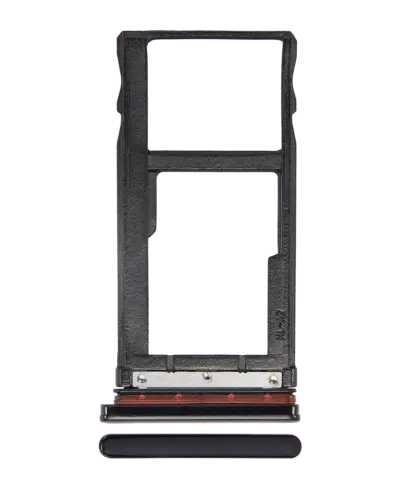 Dual Sim Card Tray For Motorola One Vision (XT1970 / 2019) / P50 (XT1970 / 2019) (Black)