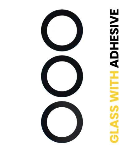 Back Camera Lens (Glass Only) With Adhesive For Samsung Galaxy S24 FE 5G (3 Piece Set)