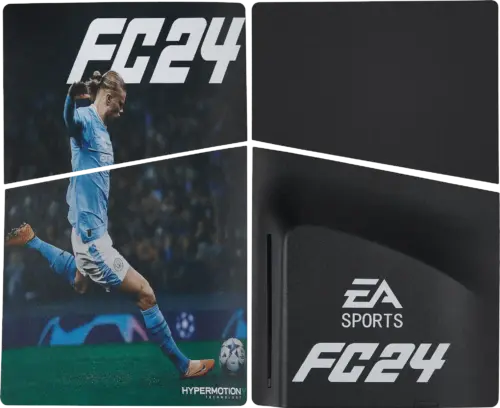 Faceplate Cover (Top & Bottom) For Sony PlayStation 5 Slim Disc Edition (EA Sport FC24 FIFA)