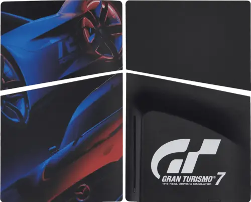 Faceplate Cover (Top & Bottom) For Sony PlayStation 5 Slim Disc Edition (Gran Turismo 7)