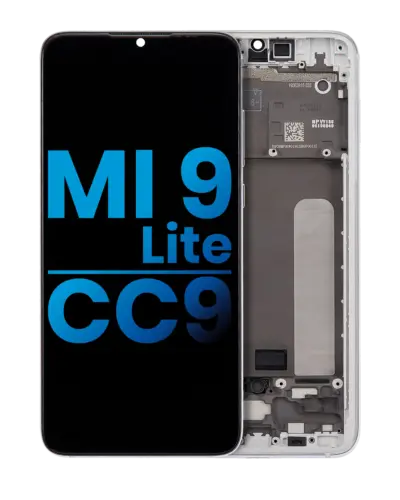 LCD Assembly With Frame For Xiaomi Mi 9 Lite / CC9 (Aftermarket: Incell) (Pearl White)