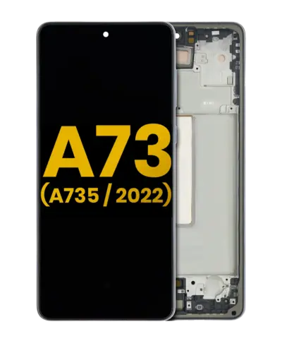 OLED Assembly With Frame For Samsung Galaxy A73 (A735 / 2022) (Refurbished) (Gray)