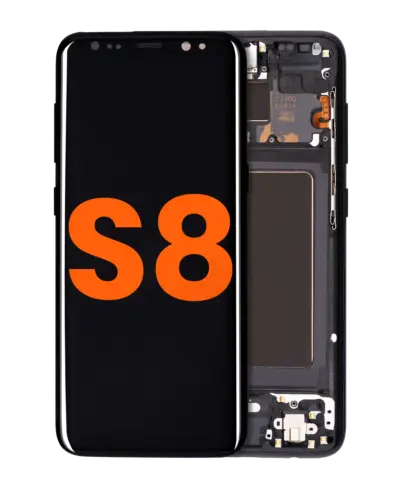 Bloc écran OLED avec cadre pour Samsung Galaxy S8 (Blemish: Grade B) (Midnight Black) – Image 12