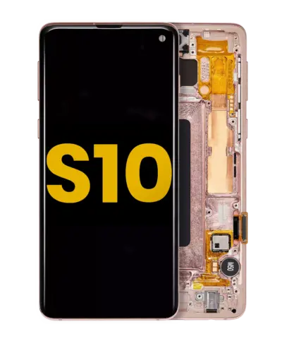 OLED Assembly With Frame For Samsung Galaxy S10 (Refurbished) (Flamingo Pink)