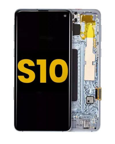 OLED Assembly With Frame For Samsung Galaxy S10 (Refurbished) (Prism Blue)