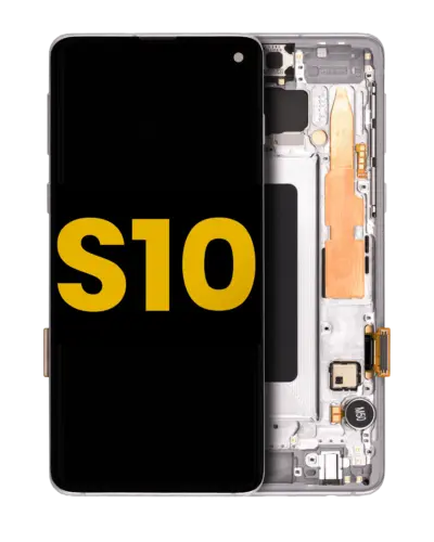 OLED Assembly With Frame For Samsung Galaxy S10 (Refurbished) (Prism White)