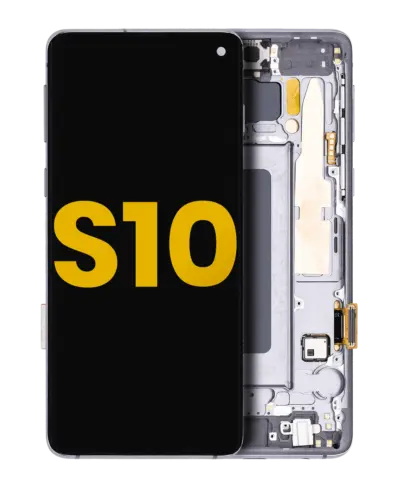 OLED Assembly With Frame For Samsung Galaxy S10 (Refurbished) (Prism / Ceramic Black)