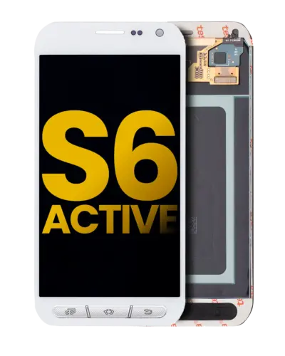 Écran OLED sans cadre pour Samsung Galaxy S6 Active (reconditionné) (blanc)