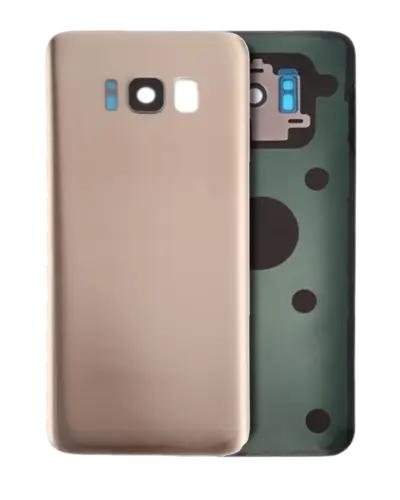 Cache arrière verre avec lentille de caméra pour Samsung Galaxy S8 (No Logo) (compatible qualité supérieure) (Maple Gold)