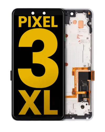 OLED Assembly With Frame For Google Pixel 3 XL (Refurbished) (Clearly White)