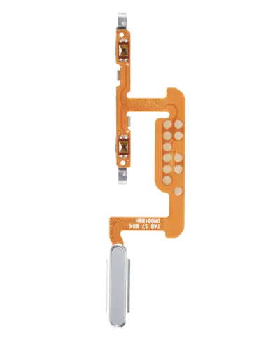 Power & Fingerprint Reader With Flex Cable For Samsung Galaxy Tab S7 11" (T870 / T875 / T876) (2020) (Mystic Silver)