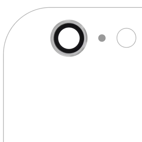 Back Camera Lens For iPhone 6 Plus / 6S Plus (Real Sapphire) (Premium) (Silver) (10 Pack)