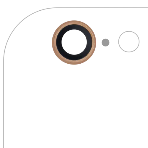 Back Camera Lens For iPhone 6 / 6S (Real Sapphire) (Premium) (Gold) (10 Pack)