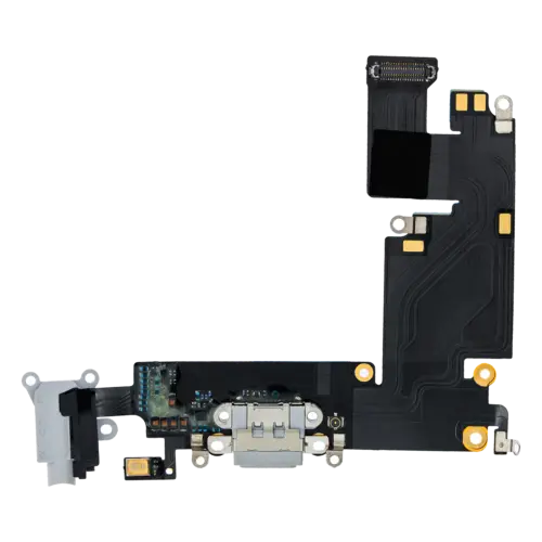 Charging Port Flex Cable For iPhone 6 Plus (Aftermarket) (Silver)