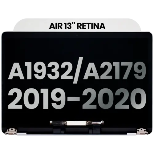 Complete LCD Display Assembly For MacBook Air 13" A1932 (2019) / A2179 (2020) (Used OEM Pull: Grade B) (Silver)