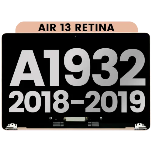 Complete LCD Display Assembly For MacBook Air 13" Retina (A1932 / Late 2018 / Early 2019) (Used OEM Pull: Grade B) (Rose Gold)